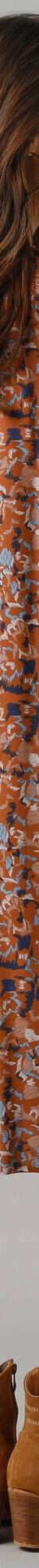 Robe chemisier boutonnée imprimée (caramel / bleu) Robe chemisier boutonnée imprimée (caramel / bleu)